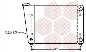 Van Wezel 58002010 - Radiators, Motora dzesēšanas sistēma autodraugiem.lv