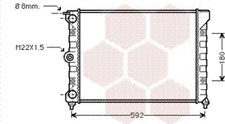 Van Wezel 58002011 - Radiators, Motora dzesēšanas sistēma autodraugiem.lv