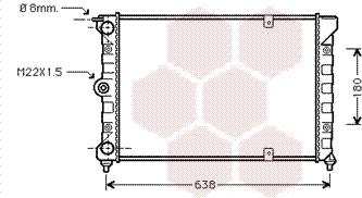 Van Wezel 58002018 - Radiators, Motora dzesēšanas sistēma autodraugiem.lv