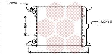 Van Wezel 58002013 - Radiators, Motora dzesēšanas sistēma autodraugiem.lv