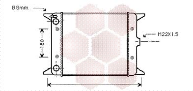 Van Wezel 58002012 - Radiators, Motora dzesēšanas sistēma autodraugiem.lv