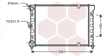 Van Wezel 58002084 - Radiators, Motora dzesēšanas sistēma autodraugiem.lv