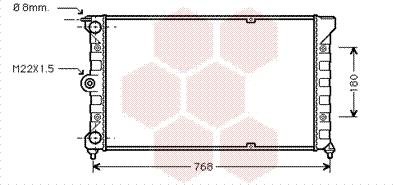 Van Wezel 58002037 - Radiators, Motora dzesēšanas sistēma autodraugiem.lv