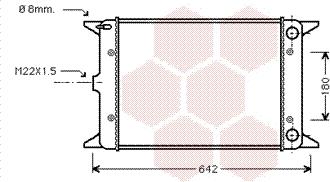 Van Wezel 58002023 - Radiators, Motora dzesēšanas sistēma autodraugiem.lv