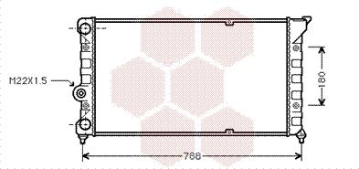 Van Wezel 58002079 - Radiators, Motora dzesēšanas sistēma autodraugiem.lv