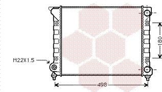 Van Wezel 58002070 - Radiators, Motora dzesēšanas sistēma autodraugiem.lv