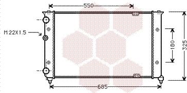 Van Wezel 58002156 - Radiators, Motora dzesēšanas sistēma autodraugiem.lv