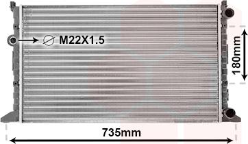 Van Wezel 58002160 - Radiators, Motora dzesēšanas sistēma autodraugiem.lv