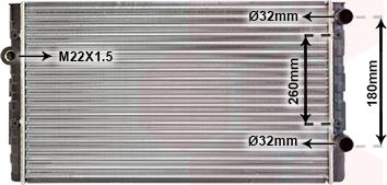 Van Wezel 58002104 - Radiators, Motora dzesēšanas sistēma autodraugiem.lv