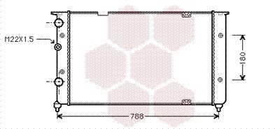 Van Wezel 58002103 - Radiators, Motora dzesēšanas sistēma autodraugiem.lv