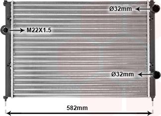 Van Wezel 58002119 - Radiators, Motora dzesēšanas sistēma autodraugiem.lv