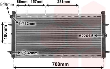 Van Wezel 58002114 - Radiators, Motora dzesēšanas sistēma autodraugiem.lv