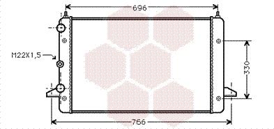 Van Wezel 58002135 - Radiators, Motora dzesēšanas sistēma autodraugiem.lv