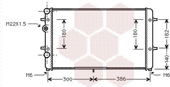 Van Wezel 58002179 - Radiators, Motora dzesēšanas sistēma autodraugiem.lv