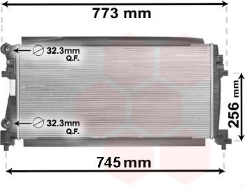 Van Wezel 58002340 - Radiators, Motora dzesēšanas sistēma autodraugiem.lv