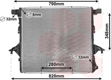 Van Wezel 58002363 - Radiators, Motora dzesēšanas sistēma autodraugiem.lv