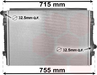 Van Wezel 58002336 - Radiators, Motora dzesēšanas sistēma autodraugiem.lv