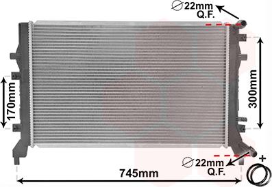 Van Wezel 58002295 - Radiators, Motora dzesēšanas sistēma autodraugiem.lv