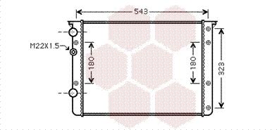 Van Wezel 58002260 - Radiators, Motora dzesēšanas sistēma autodraugiem.lv