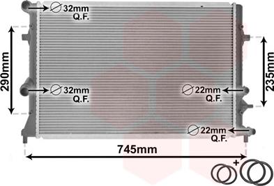 Van Wezel 58002289 - Radiators, Motora dzesēšanas sistēma autodraugiem.lv