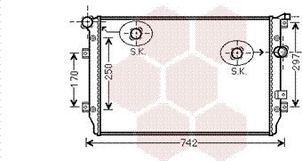 Van Wezel 58002287 - Radiators, Motora dzesēšanas sistēma autodraugiem.lv