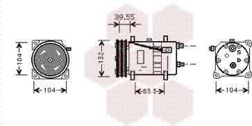 Van Wezel 5800K074 - Kompresors, Gaisa kond. sistēma autodraugiem.lv