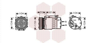 Van Wezel 5800K270 - Kompresors, Gaisa kond. sistēma autodraugiem.lv