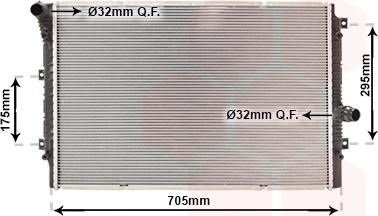 Van Wezel 58012724 - Radiators, Motora dzesēšanas sistēma autodraugiem.lv
