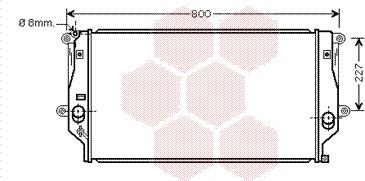 Van Wezel 53002401 - Radiators, Motora dzesēšanas sistēma autodraugiem.lv