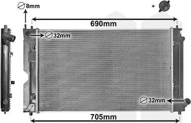 Van Wezel 53002403 - Radiators, Motora dzesēšanas sistēma autodraugiem.lv