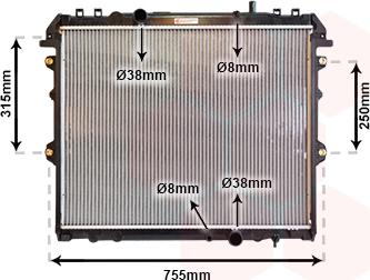 Van Wezel 53002432 - Radiators, Motora dzesēšanas sistēma autodraugiem.lv