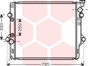 Van Wezel 53002644 - Radiators, Motora dzesēšanas sistēma autodraugiem.lv