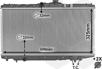 Van Wezel 53002117 - Radiators, Motora dzesēšanas sistēma autodraugiem.lv