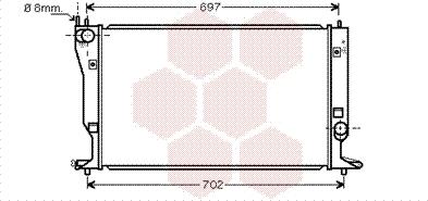 Van Wezel 53002398 - Radiators, Motora dzesēšanas sistēma autodraugiem.lv