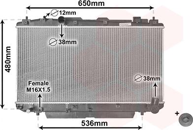 Van Wezel 53002348 - Radiators, Motora dzesēšanas sistēma autodraugiem.lv