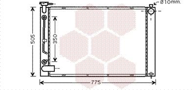 Van Wezel 53002343 - Radiators, Motora dzesēšanas sistēma autodraugiem.lv