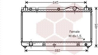 Van Wezel 53002342 - Radiators, Motora dzesēšanas sistēma autodraugiem.lv