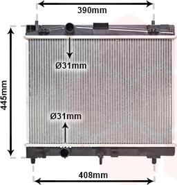 Van Wezel 53002357 - Radiators, Motora dzesēšanas sistēma autodraugiem.lv