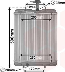 Van Wezel 53002360 - Radiators, Motora dzesēšanas sistēma autodraugiem.lv