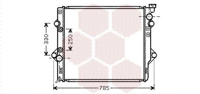 Van Wezel 53002367 - Radiators, Motora dzesēšanas sistēma autodraugiem.lv