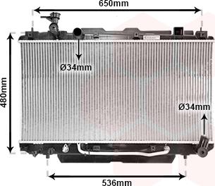 Van Wezel 53002301 - Radiators, Motora dzesēšanas sistēma autodraugiem.lv