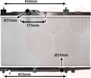 Van Wezel 53002318 - Radiators, Motora dzesēšanas sistēma autodraugiem.lv