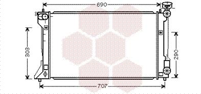 Van Wezel 53002333 - Radiators, Motora dzesēšanas sistēma autodraugiem.lv