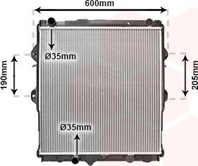 Van Wezel 53002292 - Radiators, Motora dzesēšanas sistēma autodraugiem.lv