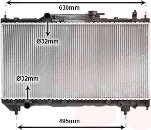 Van Wezel 53002237 - Radiators, Motora dzesēšanas sistēma autodraugiem.lv