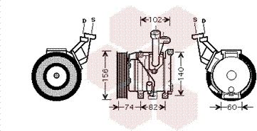 Van Wezel 5300K440 - Kompresors, Gaisa kond. sistēma autodraugiem.lv