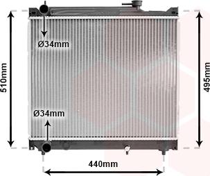 Van Wezel 52002046 - Radiators, Motora dzesēšanas sistēma autodraugiem.lv