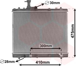 Van Wezel 52002701 - Radiators, Motora dzesēšanas sistēma autodraugiem.lv