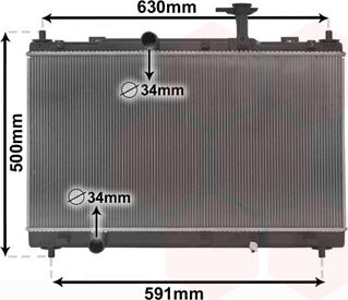 Van Wezel 52012702 - Radiators, Motora dzesēšanas sistēma autodraugiem.lv