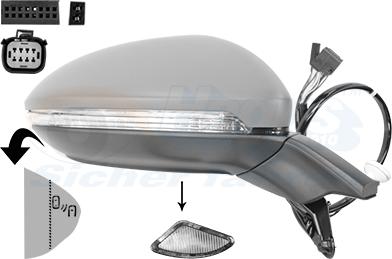 Van Wezel 5775828 - Ārējais atpakaļskata spogulis autodraugiem.lv